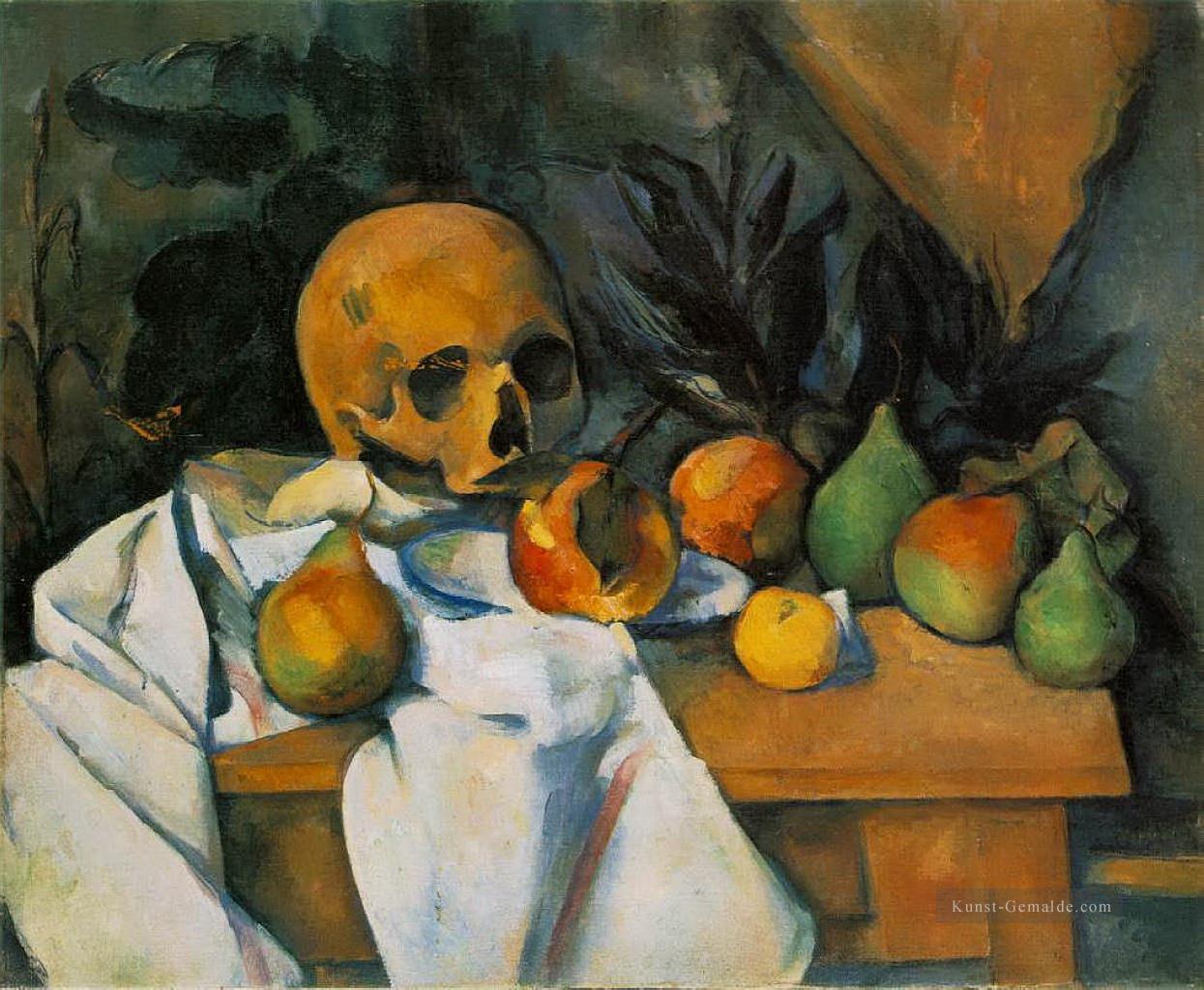 Stillleben mit Schädel Paul Cezanne Ölgemälde